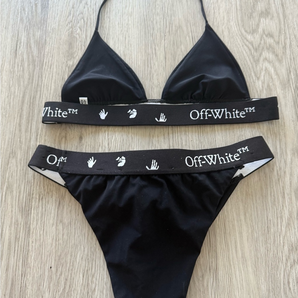 Off-White Black Bikini Set - Picture 5 of 6